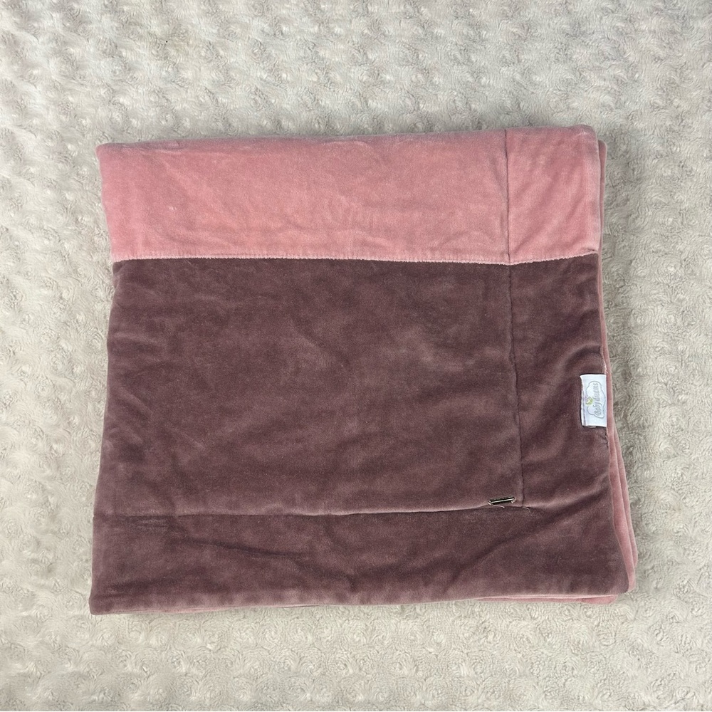 Baby Dreams Dusty Rose Mauve Pink Purple Square Baby Blanket Lovey